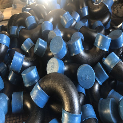 Sch 80 90 Derajat Baja Karbon Siku A234 WPB MSS Mulus 1-1/2 '' Untuk Terhubung