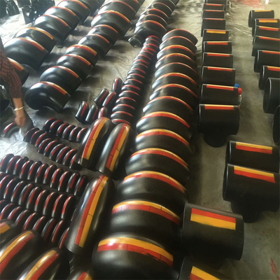 Sch 140 Baja Ringan 90 Derajat Siku Radius Pendek 45 ASTM A234 WPB Baja Karbon Mulus