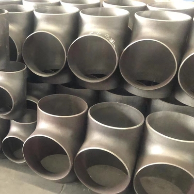 EN1092 DN600 Mengurangi Fitting Pipa Siku Baja Karbon, Sch 60 Carbon Steel Equal Tee