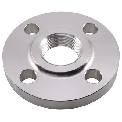 Penempaan A105N Mengangkat Wajah Baja Karbon NPT / BSPT Threaded Flange ASME B16.5