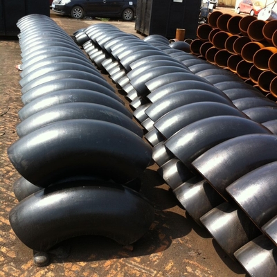 GOST Sch 80 Carbon Steel Elbow Seamless Steel Butt Welding Elbow Black Untuk Minyak Bumi