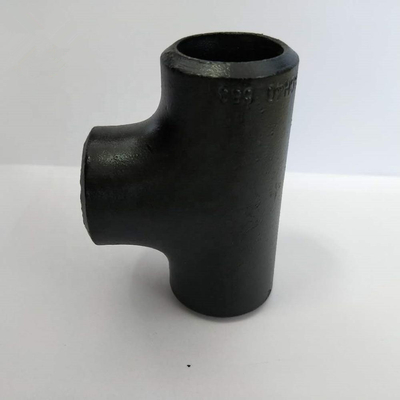 Black Painted ASME B16.9 Equal Cross Tee CS 48 Inch ASME B16.47 BW Pemasangan Pipa