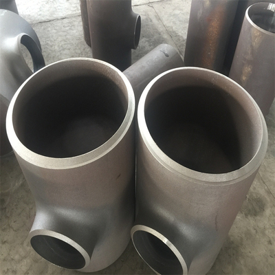 Hitam 1/2 Inch Butt Weld Tube Fitting Tee Lateral Baja Karbon Mulus