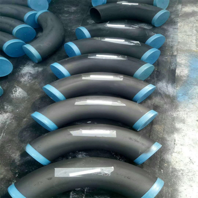 ANSI B16.25 Butt Welded Pipe Fittings Sch 140 CS Black Iron Pipe 90 Derajat Tikungan