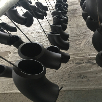 ANSI B16.9 Flanged Reducing Elbow Sanitary Butt Welded Carbon Steel 90 Derajat