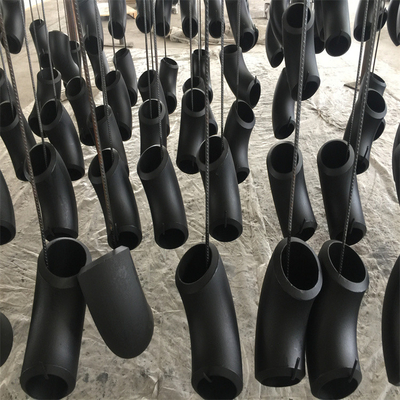 Q235 B16.9 Carbon Seamless Steel Pipe Fitting 45mm 90 Derajat Siku