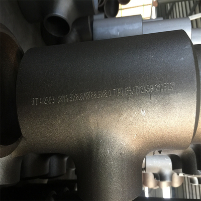 Peralatan Pipa Equal Tee ASTM A234 WPB Butt Weld Reducing Tee Disesuaikan