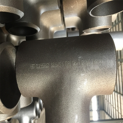 Peralatan Pipa Equal Tee ASTM A234 WPB Butt Weld Reducing Tee Disesuaikan