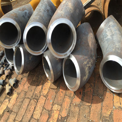 Sch 80 90 Derajat Baja Karbon Siku A234 WPB MSS Mulus 1-1/2 '' Untuk Terhubung