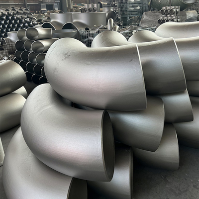 304 Stainless Steel 45 Derajat Siku Radius Pendek Sama Cermin Putaran Sandblasting