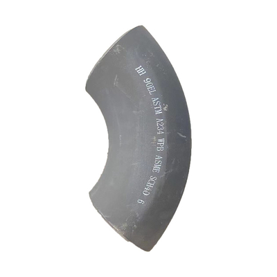 6 Inch Sch 40 Pipa Baja Siku 90 Derajat API 5L LR Carbon Shot Blasted