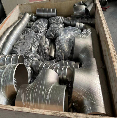 316 304 Mengurangi Kelengkapan Tee Stainless Steel KS Butt Weld 48 X 22 Inch