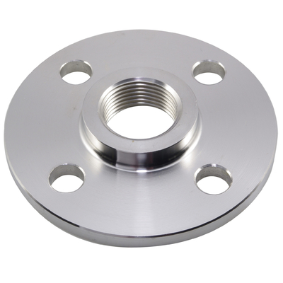 ANSI Forged Stainless Steel Threaded Pipe Flange Class 150LB TP316L Untuk Jalur Pipa