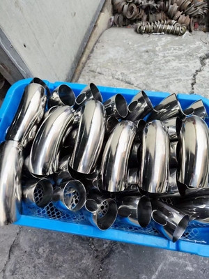 1.5D 3D Carbon Steel 90 Derajat Siku Galvanis Radius Panjang Mulus
