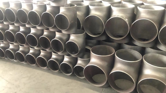 DIN 2391 Kelas 1500 Tee Baja Karbon Lurus Tee Fitting ASTM A53 A234 GR. WPB Mulus