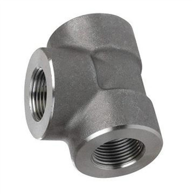 Cs Ss 16 Inch JIS Steel Pipe Fittings Tee Berulir Ditempa Tekanan Tinggi