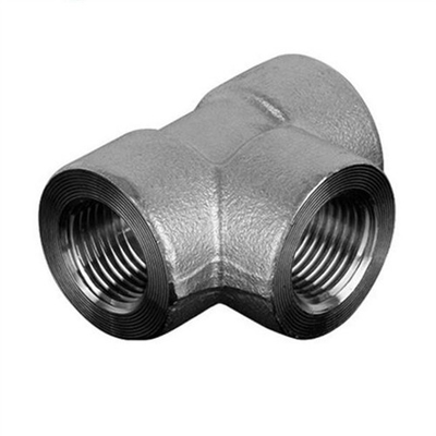 Cs Ss 16 Inch JIS Steel Pipe Fittings Tee Berulir Ditempa Tekanan Tinggi