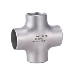 SS316L Sanitary Pipe Fitting Stainless Steel Seamless Equal Cross Tee Food Grade