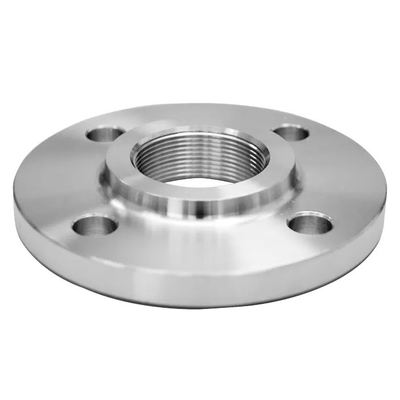 ASME B16.5 Penempaan A105N Mengangkat Baja Karbon NPT / BSPT Flange Berulir