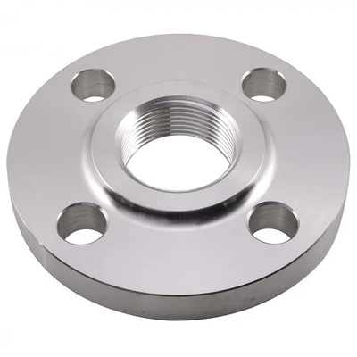 ASME B16.5 Penempaan A105N Mengangkat Baja Karbon NPT / BSPT Flange Berulir